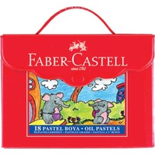 Faber Castell 5281125119 Pastel Boya  Plastik Çantali Tutuculu 18 Renk