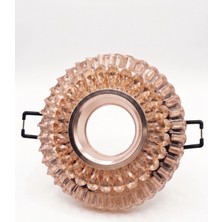 Ototechparca 1 Adet Cata Ct 6636 Manolya LED Efektli Dekoratif Cam Spot Kasası GU10 Duy 3200K Gün Işığı