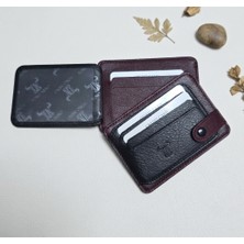 Passtell %100 Hakiki Deri Trend Model Minimalist Unisex Kredi Kartlık ve Cüzdan Ebatlar 11,5 cm /8,5 cm