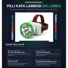 Panther PT-5044 200 Lumen Pilli Kafa Lambası
