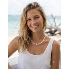 Tılsım Accesories Deniz Kabuklu Doğal Taş Kolye