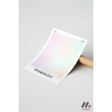 Modiwa Design Positivity Aura Posteri Yüksek Kalite Duvar Afişi - Kişiye Özel Hediye