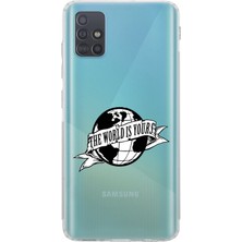 Moonset Samsung Galaxy A71 Uyumlu Baskılı Yumuşak Silikon Şeffaf Telefon Kılıfı