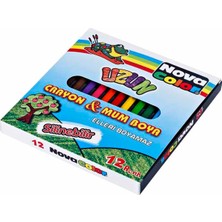 Nova Color NC-2112 Mum Boya 12 Renk Uzun