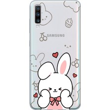 Moonset Samsung Galaxy A50 Uyumlu Baskılı Yumuşak Silikon Şeffaf Telefon Kılıfı