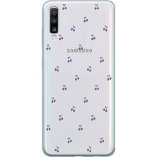 Moonset Samsung Galaxy A50 Uyumlu Baskılı Yumuşak Silikon Şeffaf Telefon Kılıfı