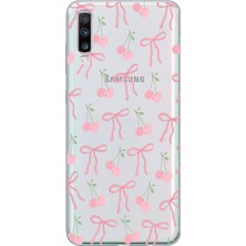 Moonset Samsung Galaxy A50 Uyumlu Baskılı Yumuşak Silikon Şeffaf Telefon Kılıfı