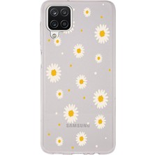 Moonset Samsung Galaxy A12 Uyumlu Baskılı Yumuşak Silikon Şeffaf Telefon Kılıfı