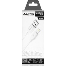 Aurıs CB33 1A Lightning 1m Kibrit Kutu Data/şarj Kablosu