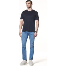 Liwali Kontrast Detaylı Pamuk Modal T-Shirt