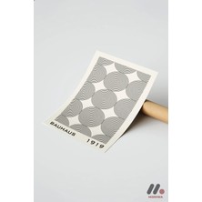 Modiwa Design Bauhaus 1919 Spiral Desen, Çerçevesiz Yüksek Kalite Duvar Afişi - Modern Ev Dekorasyonu
