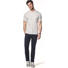 Liwali Modal Karışımlı V Yaka T-Shirt