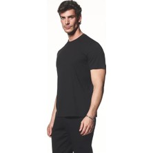 Liwali Pamuk Karışımlı Kısa Kollu T-Shirt