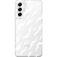 Moonset Samsung Galaxy S21 Uyumlu Baskılı Yumuşak Silikon Şeffaf Telefon Kılıfı