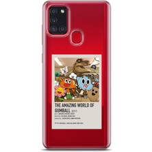 Moonset Samsung Galaxy A21S Uyumlu Baskılı Yumuşak Silikon Şeffaf Telefon Kılıfı