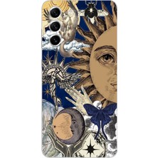 Moonset Samsung Galaxy S21 Uyumlu Baskılı Yumuşak Silikon Şeffaf Telefon Kılıfı