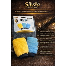 Silvia Mikrofiber Profesyonel Oto Yıkama Eldiveni - Çift Yüzlü 3 Katlı Dayanıklı Yapı (Renk Durumu Değişkenlik Gösterir)