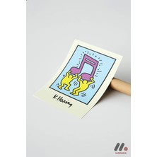 Modiwa Design Müzik Notası Dans Pop Art Yüksek Kalite Duvar Afişi - Renkli Ev Dekorasyonu
