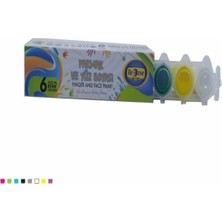 Ark 6222 Parmak ve Yüz Boyası 6 Renk 25 ml