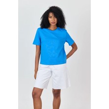 Sherin Turkuaz Vatkalı T-Shirt