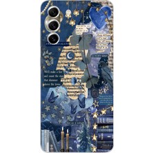 Moonset Samsung Galaxy S22 Uyumlu Baskılı Yumuşak Silikon Şeffaf Telefon Kılıfı