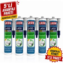 Leon Premium *5 Adet* Süper Güçlü Strafor ve Parke Süpürgelik Yapıştırıcısı 500 Gram
