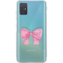 Moonset Samsung Galaxy M51 Uyumlu Baskılı Yumuşak Silikon Şeffaf Telefon Kılıfı