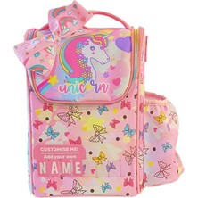 Dream Vest Pembe Unicorn 1 Matara Gözlü Beslenme Çantası