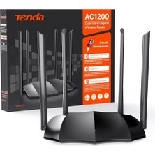 Tenda Ac8 1200 Mbps 4 Portlu Router 4 Anten Router