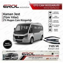 Erol Otomotiv Karsan Jest (Tüm Yıllar) Uyumlu 2'li Mugen Cam Rüzgarlığı Takımı