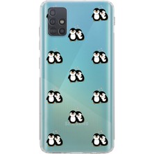 Moonset Samsung Galaxy M51 Uyumlu Baskılı Yumuşak Silikon Şeffaf Telefon Kılıfı
