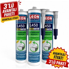 Leon Premium *3 Adet*süper Güçlü Strafor ve Parke Süpürgelik Yapıştırıcısı 500 Gram
