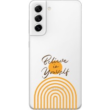Moonset Samsung Galaxy S21 Uyumlu Baskılı Yumuşak Silikon Şeffaf Telefon Kılıfı
