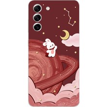 Moonset Samsung Galaxy S22 Uyumlu Baskılı Yumuşak Silikon Şeffaf Telefon Kılıfı