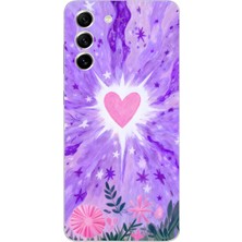 Moonset Samsung Galaxy S22 Uyumlu Baskılı Yumuşak Silikon Şeffaf Telefon Kılıfı