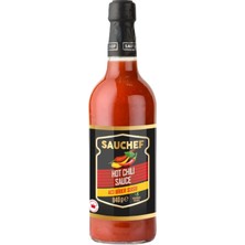 Sauchef Hot Chili Sos  Cam Şişe Yemeklik Acı Biber Sosu  840 gr