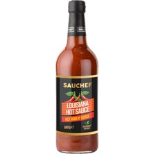 Sauchef Louisiana Acı Sos Cam Şişe Yemeklik Sos  840 gr