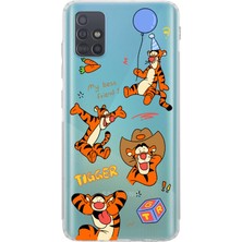 Moonset Samsung Galaxy M31S Uyumlu Baskılı Yumuşak Silikon Şeffaf Telefon Kılıfı