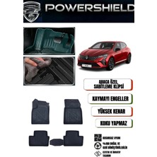 POWERSHIELD Renault Clio 5 2019 ve Sonrası Uyumlu Araca Özel Premium 5D Havuzlu Oto Paspas Takımı