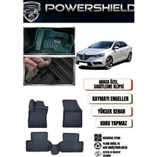 POWERSHIELD Renault Megane 4 2016 ve Sonrası Uyumlu Araca Özel Premium  5D Havuzlu Oto Paspas Takımı