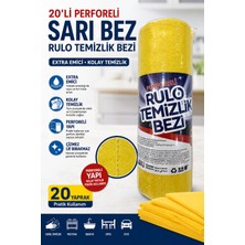 Climax Perforeli Rulo Sarı Temizlik Bezi 20'li - Kopar Kullan Pratik Kullanım