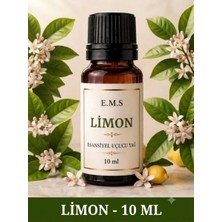 Ems E.M.S LİMON Esansiyel Uçucu Yağ Buhurdanlık Yağı Difüzör Esansı Oda Kokusu Esansı Mum Esansı 10 Ml.