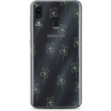 Moonset Samsung Galaxy A20/A30 Uyumlu Baskılı Yumuşak Silikon Şeffaf Telefon Kılıfı