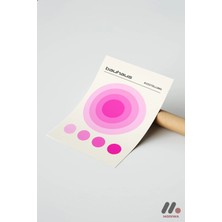 Modiwa Design Bauhaus Pembe Daire Afişi, Çerçevesiz Yüksek Kalite Duvar Afişi - Modern Ev Dekorasyonu