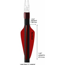 Flex Fletch Plastik Tüy FFP-187 Shield 1.87"