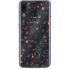 Moonset Samsung Galaxy A20/A30 Uyumlu Baskılı Yumuşak Silikon Şeffaf Telefon Kılıfı
