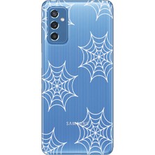 Moonset Samsung Galaxy M52 Uyumlu Baskılı Yumuşak Silikon Şeffaf Telefon Kılıfı