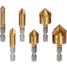 Forestia Havşa Başlı Vida Yuvası Açma Seti – 6'lı Matkap Ucu Takımı (6mm - 19MM) Altıgen Saplı