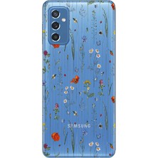 Moonset Samsung Galaxy M52 Uyumlu Baskılı Yumuşak Silikon Şeffaf Telefon Kılıfı
