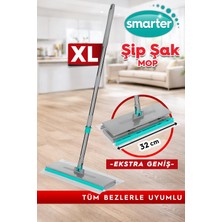 Smarter Xl Şip Şak Ekstra Geniş Mop Otomatik El Değmeden Tüm Bezlerle Uyumlu Temizlik Seti Paspas